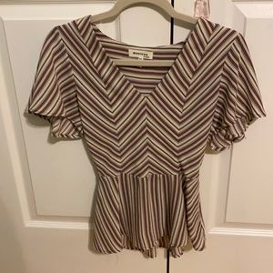 Chevron v-neck top